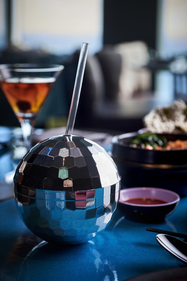 Closeup of a disco ball drink at Gunbae.
UK Photoshoot / Atlantis
Shoot Dates: Sept 27-30, 2021
Usage: Full Buyout
Goal: Food &amp; Beverages
Deliverables: Retouched images, gifs, and videos

TEAM
Photographer: Scott Grummett
https://www.scottgrummett.com
Agent: Terri Manduca
Food Stylist / AD: Elisa Merlo

CD: Christian Schrader
Art Buyer / Producer: Kathy Boos